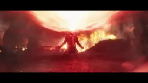 Cyclops unleashing a powerful Lazer beam in The Avengers: Doomsday trailer.