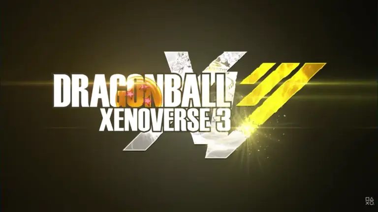 Artwork of Dragon Ball Xenoverse 3 title.