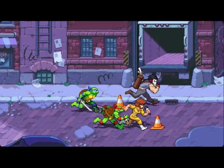 Screenshot from Teenage Mutant Ninja Turtles Shredder's Revenge, Epic Games Store, PC Game, Mobile Game, Action