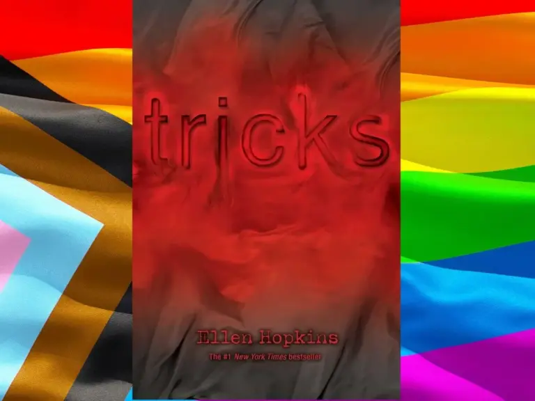 Book cover for "tricks" by Ellen Hopkins