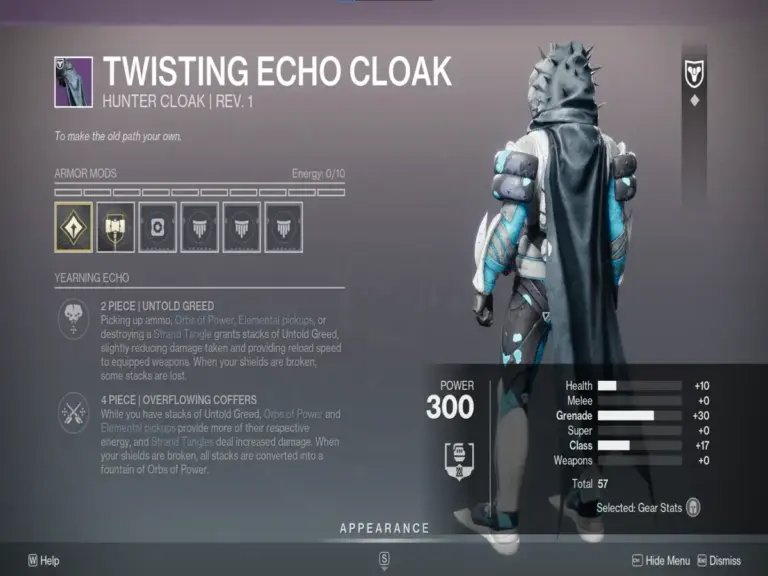 The Twisting Echo Hunter Cloak