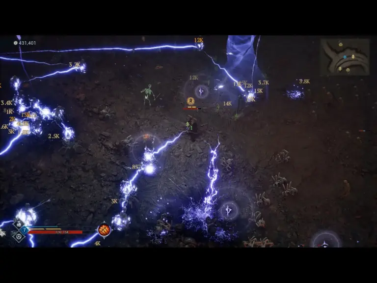 Image of gameplay from Berserk Onslaught