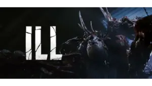 Artwork for Ill revealing a monster from the game next to the "Ill" title.