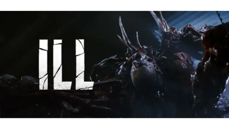 Artwork for Ill revealing a monster from the game next to the "Ill" title.