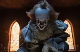 Pennywise from It, based on the Stephen King novel.