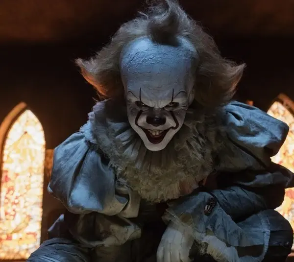 Pennywise from It, based on the Stephen King novel.