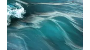 Water Dreams Reflected in the Dynamic Abstract Motion of Ocean Waves in Guaratuba, Brazil