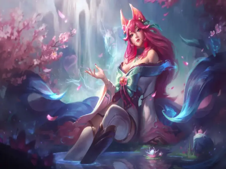 Spirt Blossom Ahri as used in Teamfight Tactics Set 18