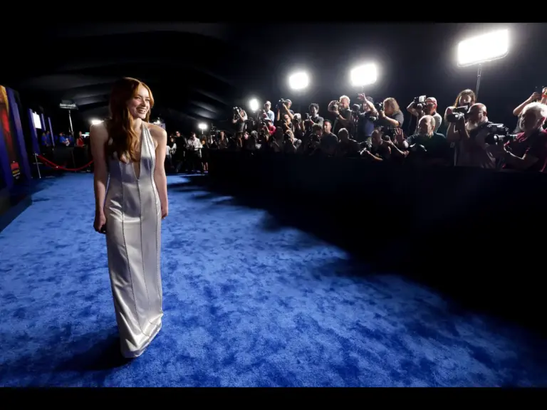 HOLLYWOOD, CALIFORNIA - JULY 27: Sadie Sink attends the World Premiere of Columbia Pictures SPIDER-MAN: BRAND NEW DAY at the Dolby Theatre on July 27, 2026 in Hollywood, California.