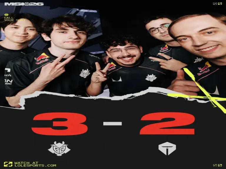 G2 completed the reverse sweep against TES at MSI
