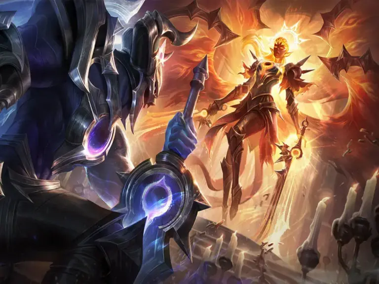 The Sun-Eater Kayle Skin adapted for Teamfight Tactics Set 18