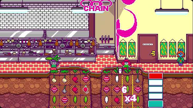 Screenshot from Princess Farmer, Epic Games Store, Mobile game, puzzle game, visual novel