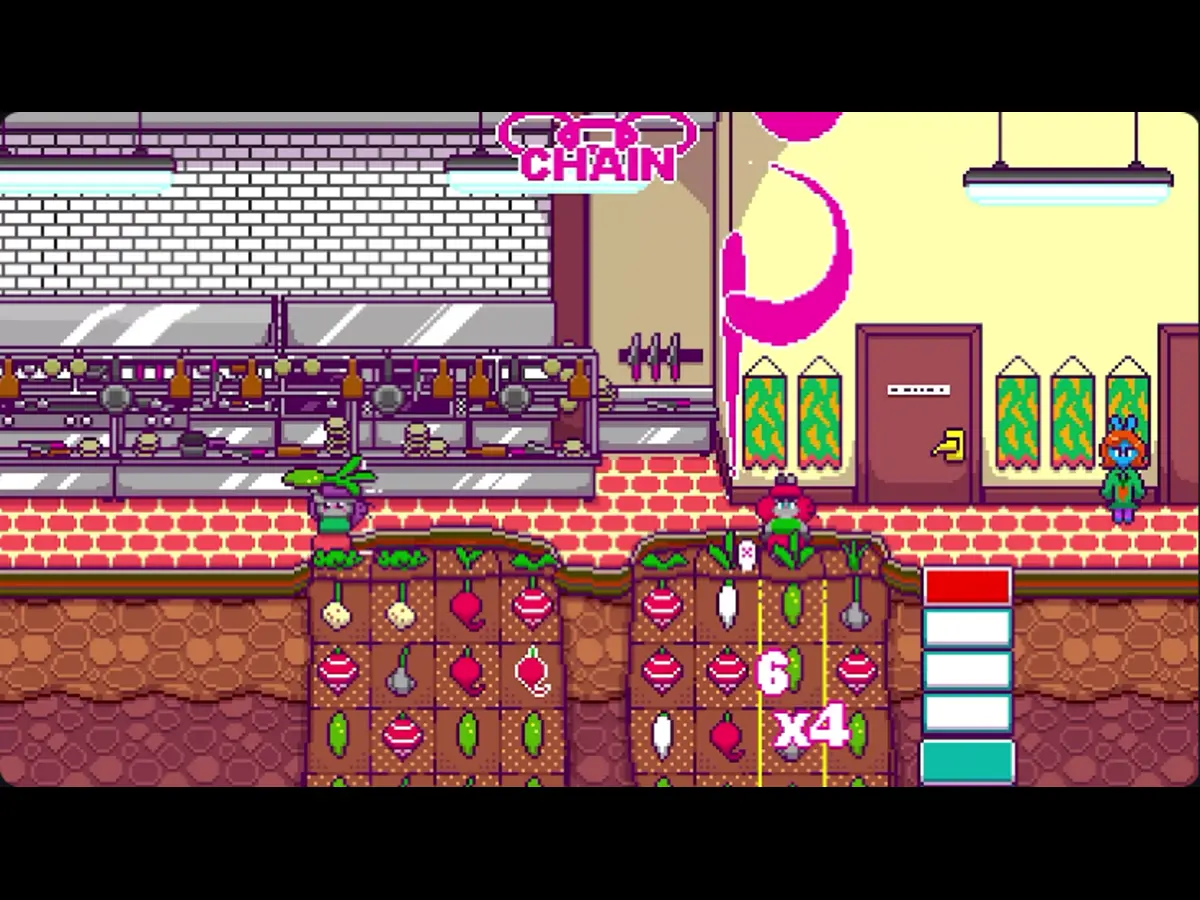 Screenshot from Princess Farmer, Epic Games Store, Mobile game, puzzle game, visual novel