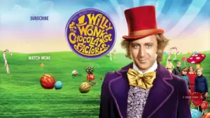 Cover artwork of Gene Wilder and Willy Wonka and The Chocolate Factory.