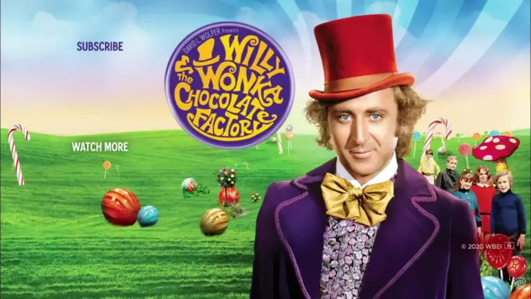 Cover artwork of Gene Wilder and Willy Wonka and The Chocolate Factory.