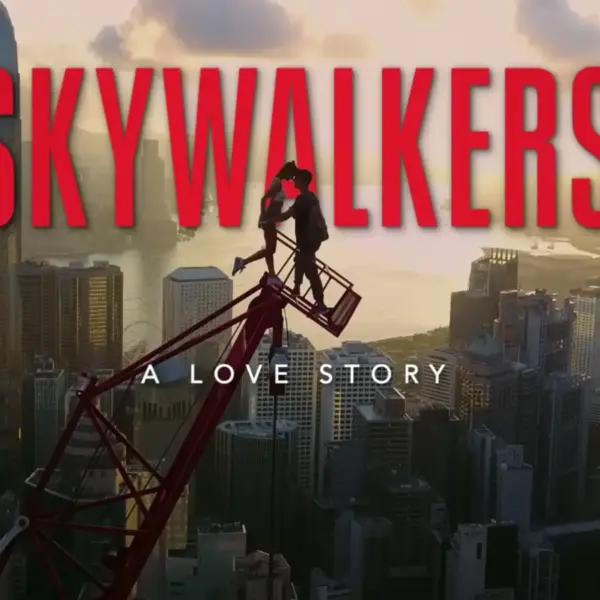 Title artwork for Netflix's "Skywalkers: A Love Story"