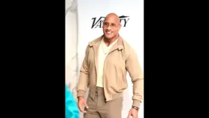 Dwayne Johnson, honoree of the Variety Creative Impact in Acting Award for “The Smashing Machine” during the Palm Springs International Film Festival in Palm Springs, Calif., Sunday, Jan. 4, 2025.
