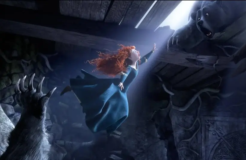 Merida reaches for her bear mother in Brave, which has potential in live-action.