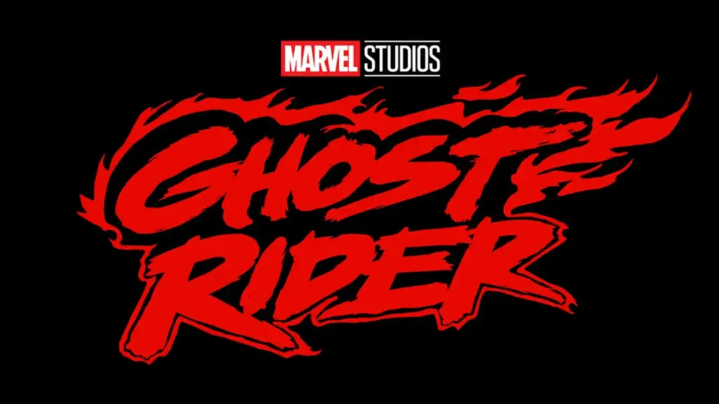 "Ghost Rider" movie announcement card from SDCC 2026