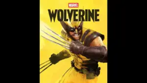 Wolverine cover artwork with the titual character in front of a yellow background.