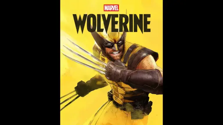 Wolverine cover artwork with the titual character in front of a yellow background.