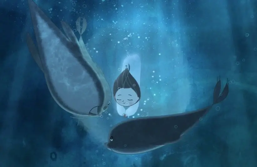 An underwater scene in Song of the Sea, a great fantasy movie