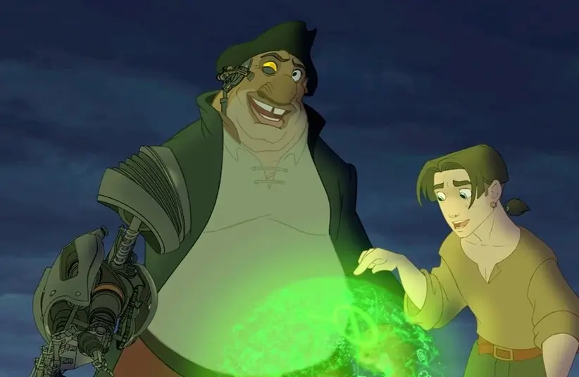 Jim and Silver in Treasure Planet, which has potential in live-action