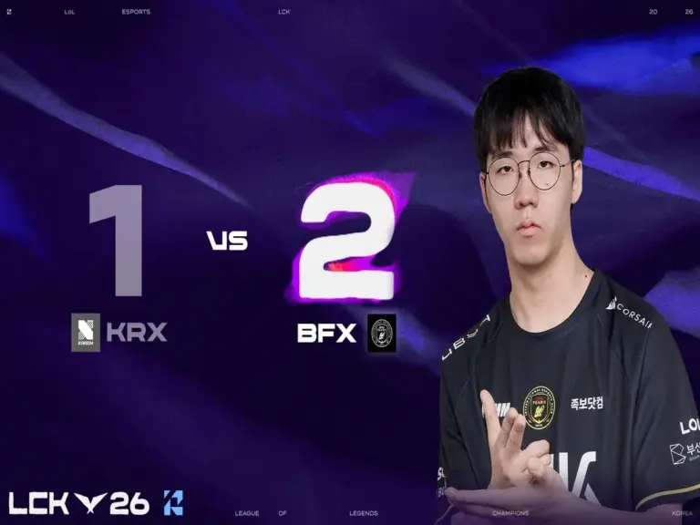 FearX defeated KRX 2-1 to move to first place in the LCK Rise Group