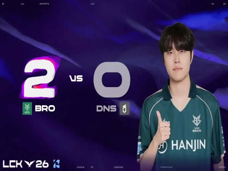 BRO defeated DNS to become the first LCK Rise Group team on 10 wins
