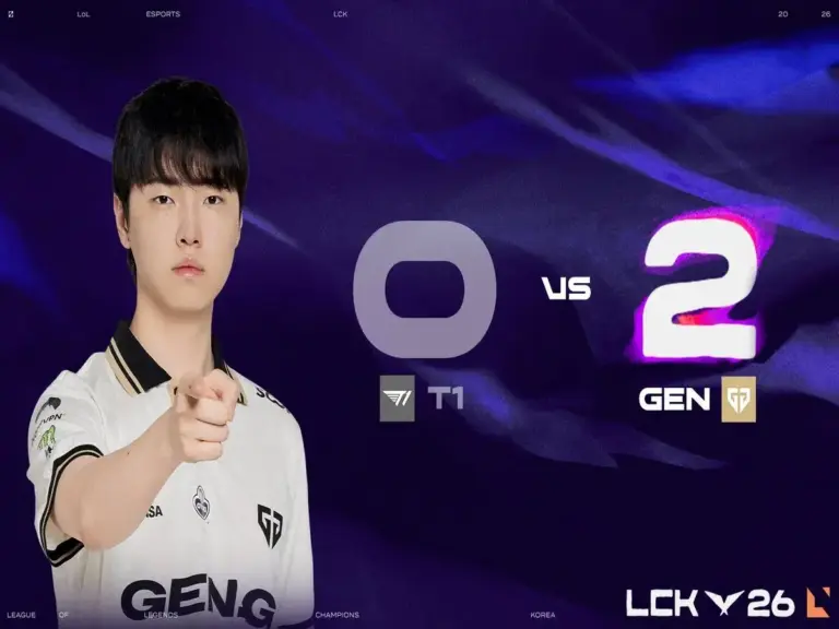 Gen.G beat T1 at the T1's home stand in the LCK