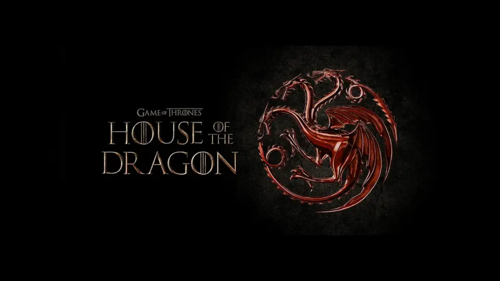 "Game of Thrones: House of the Dragon logo featuring a stylized dragon emblem."