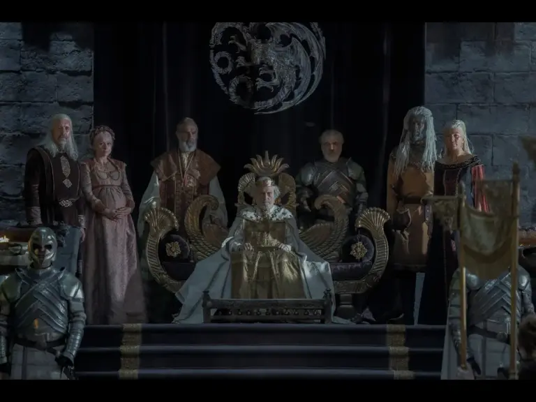 Eve Best, Michael Carter, Paddy Considine, Garry Cooper, Gary Raymond, Steve Toussaint, and Sian Brooke in House of the Dragon (2022)