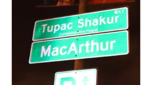 Tupac Legacy lives on in places like the section of McArthur Boulevard named for Tupac Shakur, a lasting reminder of his impact.