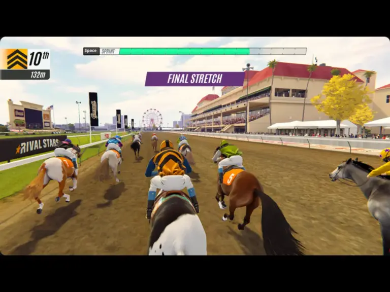 Screenshot from Rival Stars Horse Racing: Desktop Edition, Epic Games Store, Racing, Simulation, Sports