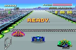 A race is about to start in F-Zero on the SNES