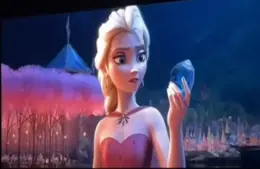 Elsa in the Frozen 3 teaser, leaked at D23