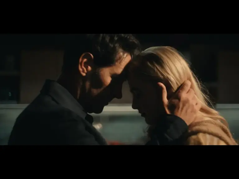 Paul Rudd's Ant-Man consoling her Kathryn Newton's Cassie Lang in a trailer scene, with dark shadows covering their faces Avengers: Doomsday