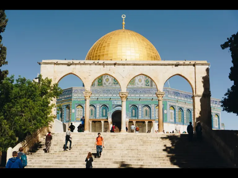 In today's daily devotional, a mosque replaces the first and second temples built in Jerusalem. 