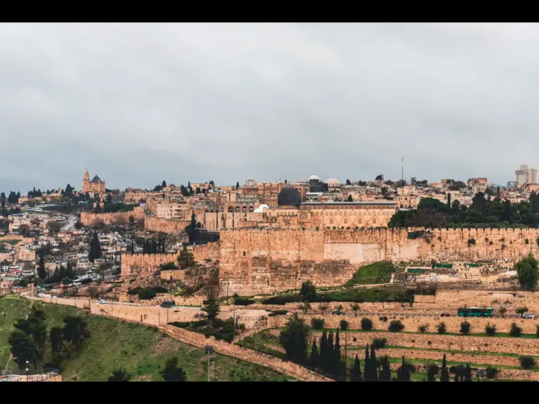 In Tuesday's daily devotional, Jerusalem,  God's Holy City, is seen in the background.        