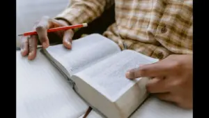 In Monday's daily devotional, a young man studies the Bible to become spiritually strong.