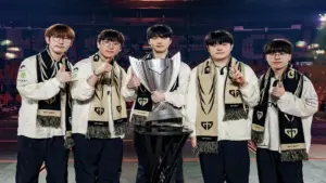 Gen.G with their LCK title, earning the first seed at Worlds