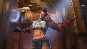 Junker Queen during her Overwatch release trailer