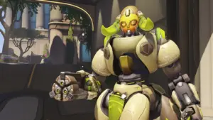 Orisa in Overwatch on Numbani