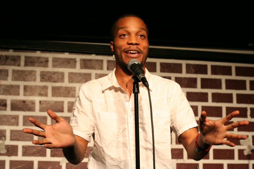 Jermaine Fowler, star of the Barbershop teaser and Prime Video series, performs stand-up in New York