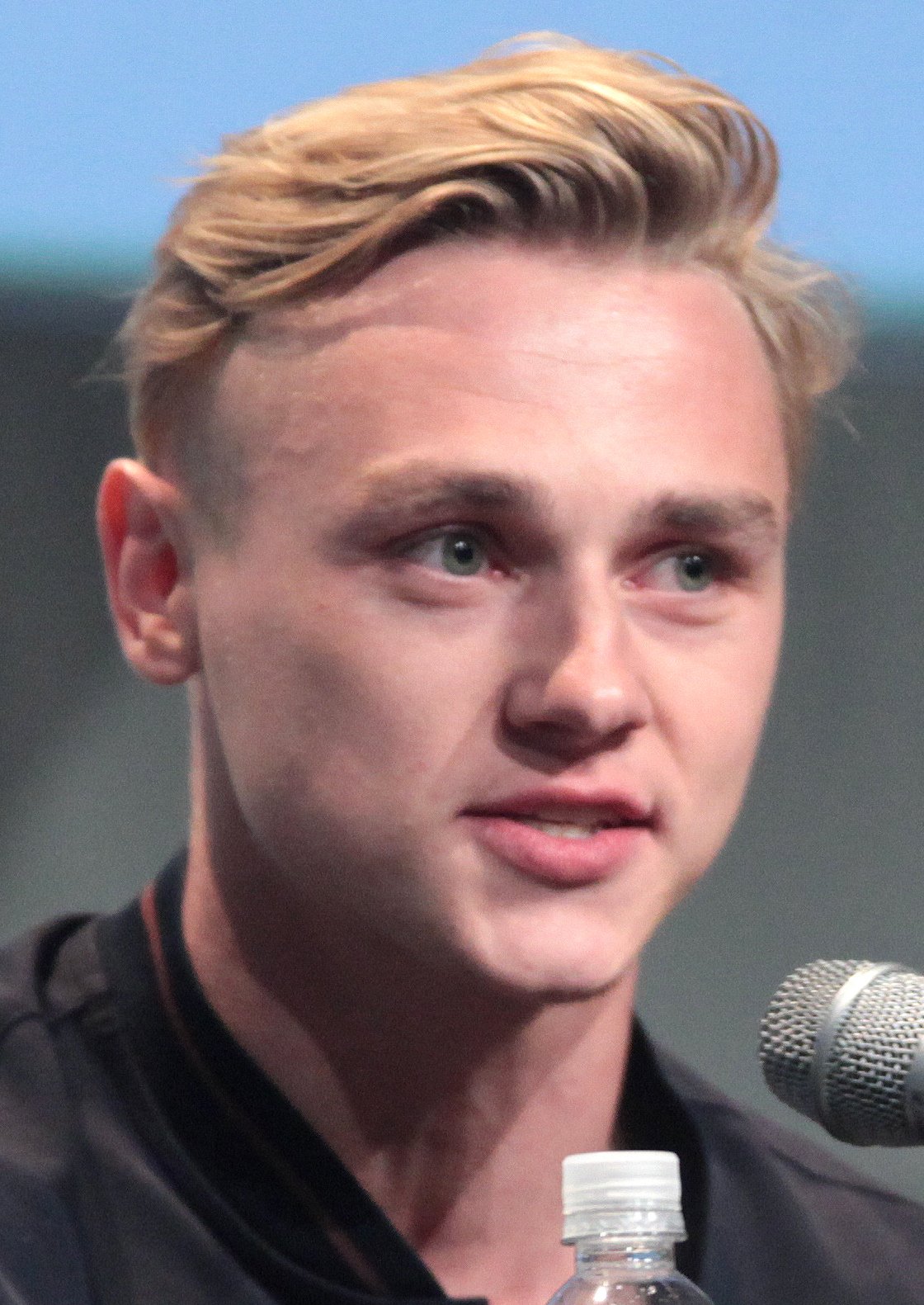 Ben Hardy speaking at the 2015 San Diego Comic-Con International