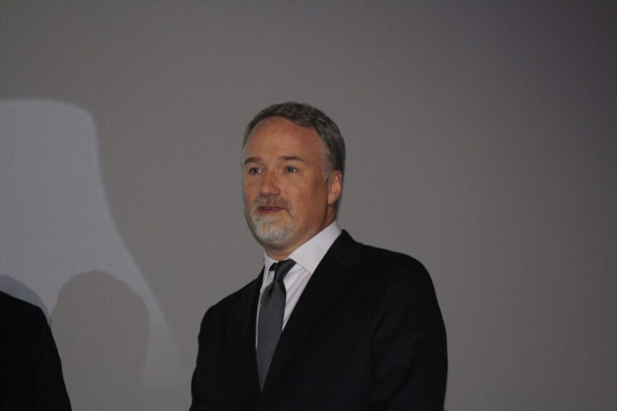 Director David Fincher at a public appearance; the David Fincher Netflix deal ends in 2027