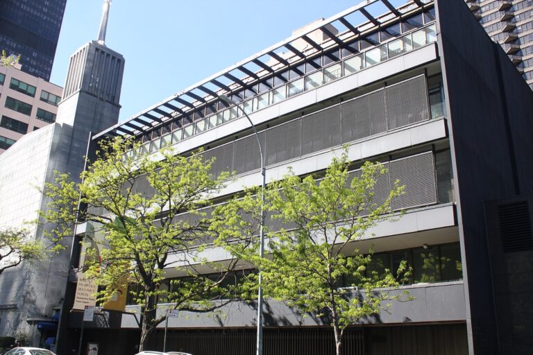 Japan Society building in Manhattan, site of the Hirayasumi anime world premiere screening