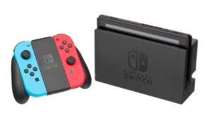 A Nintendo Switch console, one of the platforms for the upcoming Iconology game from Idea Factory