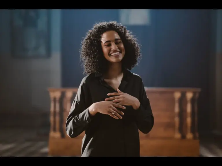 In Tuesday's daily devotional, a young woman expresses great joy in the Lord. 