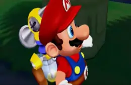 Mario in Super Mario Sunshine, which was released on Nintendo Switch Online.
